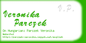 veronika parczek business card